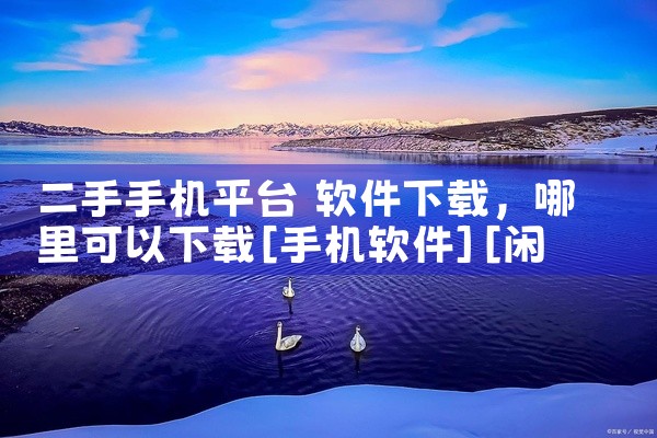 二手手机平台 软件下载