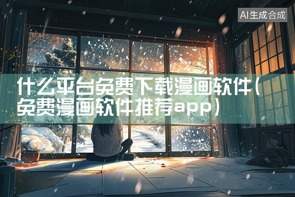 什么平台免费下载漫画软件